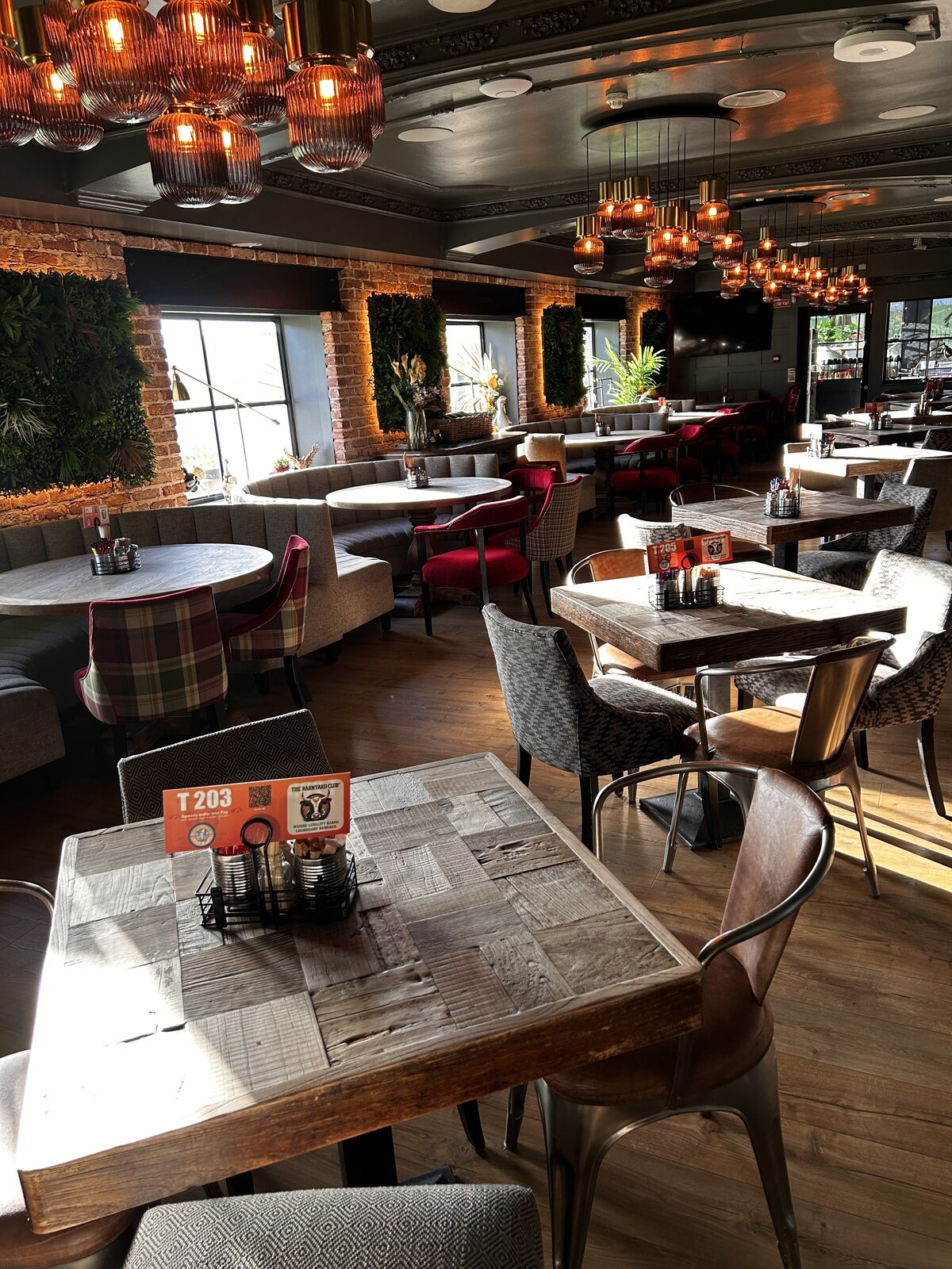 The Barn dining room
